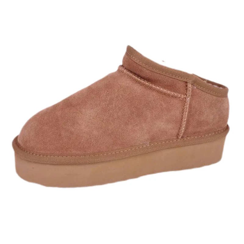 Γυναικείο Γνήσιο Suede Cozy Platform Mule